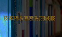 皮革棉衣怎麽洗(羽絨服洗1次少穿3年用它，免水洗清潔，一噴一擦就幹淨)